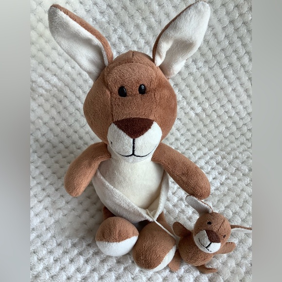 Kinder Surprise Plush Mommy Kangaroo and Baby Stuffed Animal Toy - Picture 6 of 10
